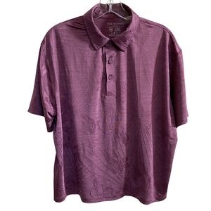 Tori Richard Tradewind Technology‎ Polo Shirt M Purple Performance Golf Resort